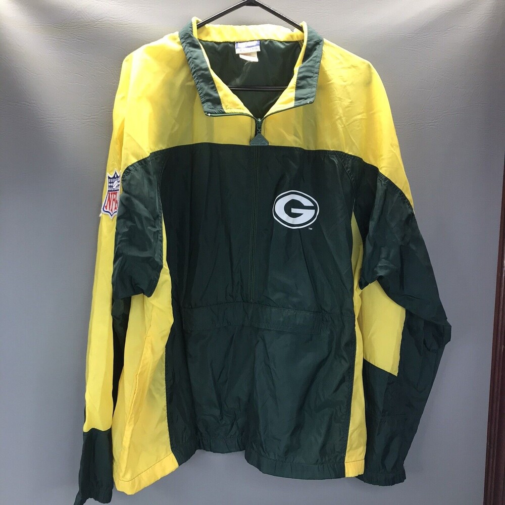 Vintage Green Bay Packers nfl Apex One Pro Line Packable 90's Full Zip XL Rare
